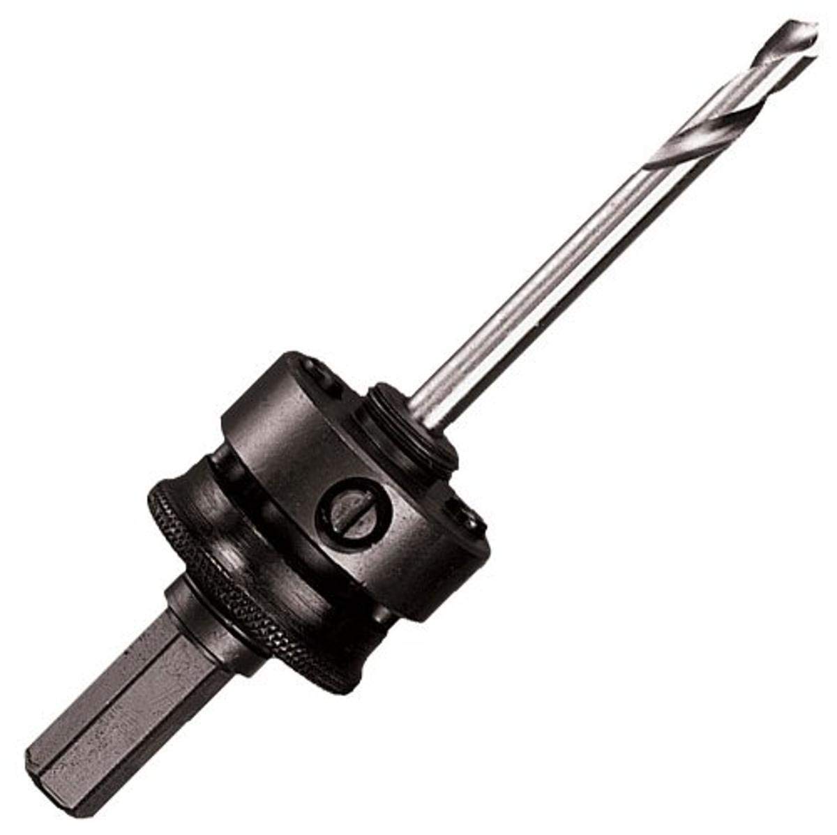 Starrett Quick Hitch Arbor for Hole Saws - 11mm Hex Shank, Carbide Tipped Pilot, Silver