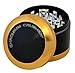 Chromium Crusher 2.5 Inch 4 Piece Bladed Teeth Tobacco Spice Herb Grinder - Gold
