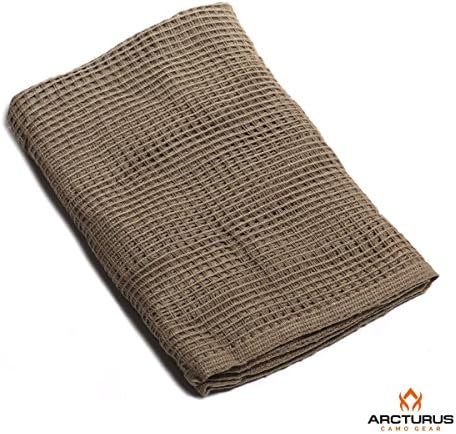 Ghillie Sniper Veil - 100% Cotton - 48" X 40" - Lightweight, Breathable Camouflage for Face & Head