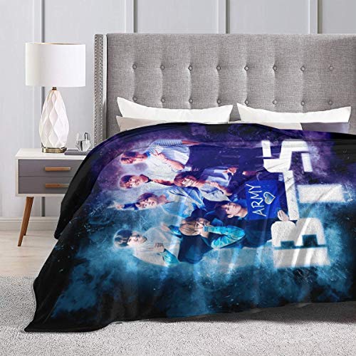 BTS ARMY BTS Fan Art Ultra Soft Light Weight Warm Flannel Throws