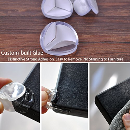 Cunina Baby Safety Clear Corner Guard, Corner Protector, Furniture Bumper, with Strong Long-Lasting Gel, Transparent and Premium Quality, 8-pack