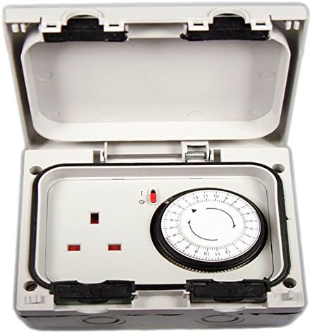 Dencon IP66 13amp 1Gang Outdoor Timer Socket