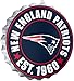 FOCO Forever Collectibles New England Patriots Sign Bottle Cap Style