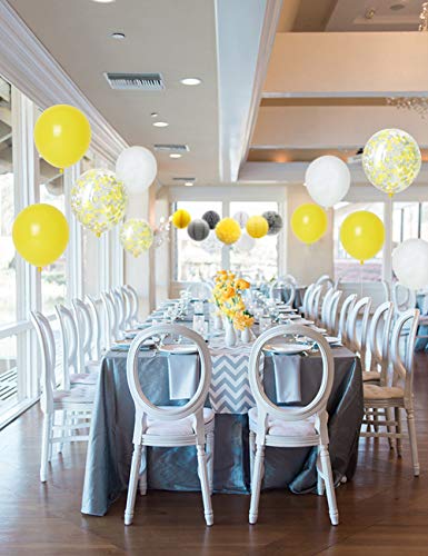 Joymemo Yellow Grey Elephant Baby Shower Decorations Neutral