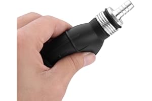 Keenso Hand Bulb Pump, Rubber Fuel Transfer Vacuum Fueling Line Hand Primer Pump Accessory for Marine Boat (12mm)