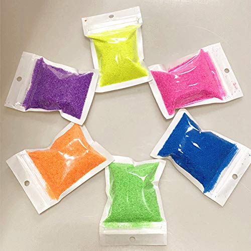 MEIEST 7 Pack Colorful Magic Sand,Amazing Hydrophobic Sand Space Sand