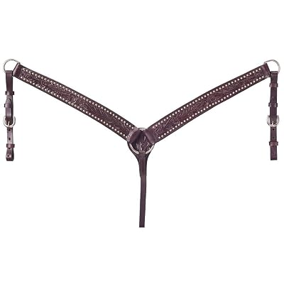 Collier De Poitrine Tough-1 Onyx Mini Poney - Avec Frange Et Cristaux - Réf. 45-7972 - Neuf