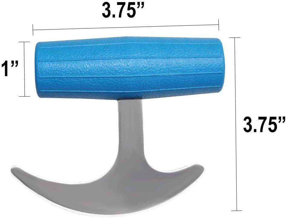 T-Grip Rocker Knife with Plastic Blue Handle: Health & Personal Care