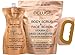 DELUGE - VITAMIN C SCRUB. DRIED ORANGE PEEL. DEAD SEA SALT, HONEY AND JOJOBA OIL. Net Weight 10 oz