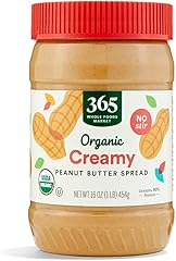 365 by Whole Foods Market, Organic Creamy Peanut Butter Spread, No Stir, 16 Ounce
