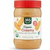 365 by Whole Foods Market, Organic Creamy Peanut Butter Spread, No Stir, 16 Ounce