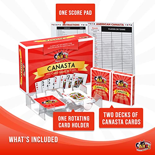 All7s Canasta Cards Game Set with Canasta Cards with Point Values