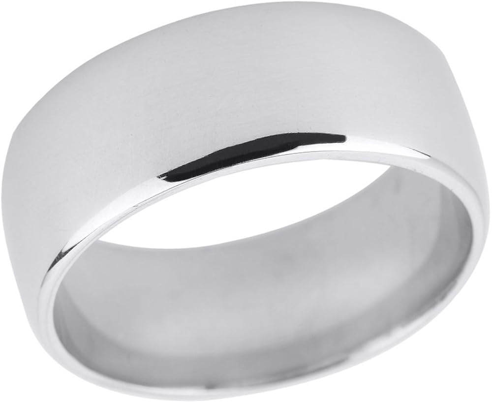 925 Sterling Silver Classic 8 MM Thumb Ring(Size 4) Claddagh Gold