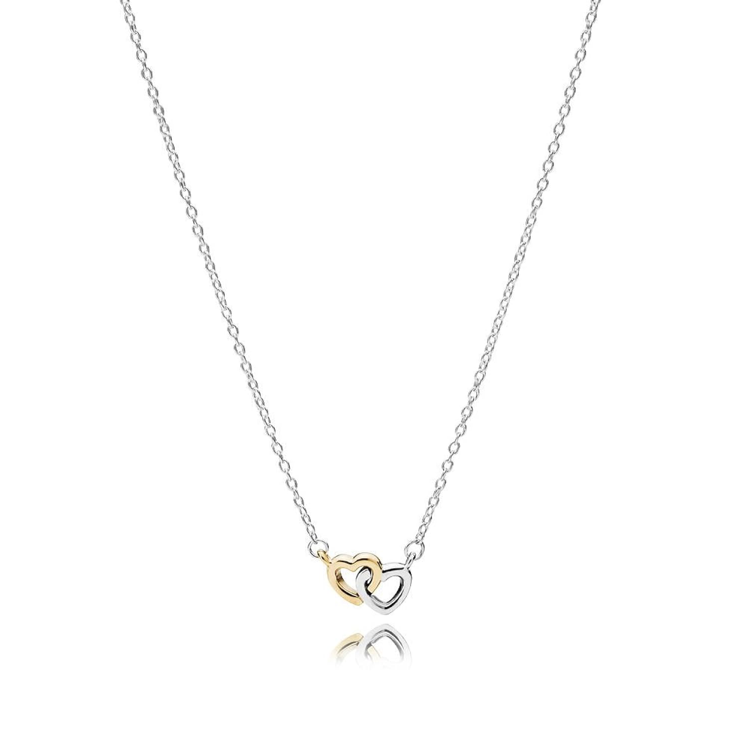 Colgante Pandora  Mujer plata y oro Corazón