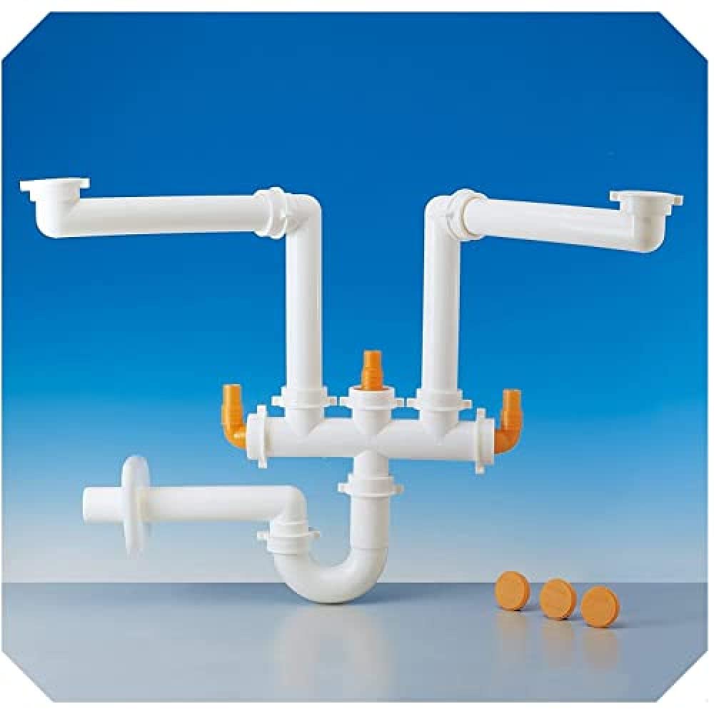 Space Siphon 2 for Kitchen Sinks with Two Trays