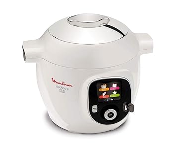 MOULINEX CE853100 Multicuiseur intelligent Cookeo avec prise usb et 150 recettes préprogrammées - Blanc