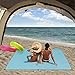 JUMPSOUL Sand Proof Beach Blanket & Outdoor Waterproof Picnic Blanket, Extra Large Beach Picnic mat with 4 Corner Pockets,Quick Drying Soft,Lightweight, Durable for Travel Camping Hiking Festivalsthumb 3