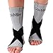 Doc Miller Ankle Brace Compression Sleeve - 1 Pair Men Women - Adjustable Stabilizers Elastic Support for Sprained Foot Joint Pain Achilles Tendonitis Volleyball Basketball MMA Soccer Gym Sports primary