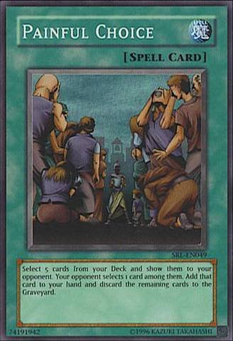 YU-GI-OH!Painful Choice (SRL-EN049) - Spell Ruler - Unlimited Edition - Super Rare