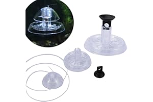 Leadigol 2Pcs Transparent Snail Catcher,Snail Box with Fishing Line Plastic Clear Snail Catcher for Aquarium Fish Tank