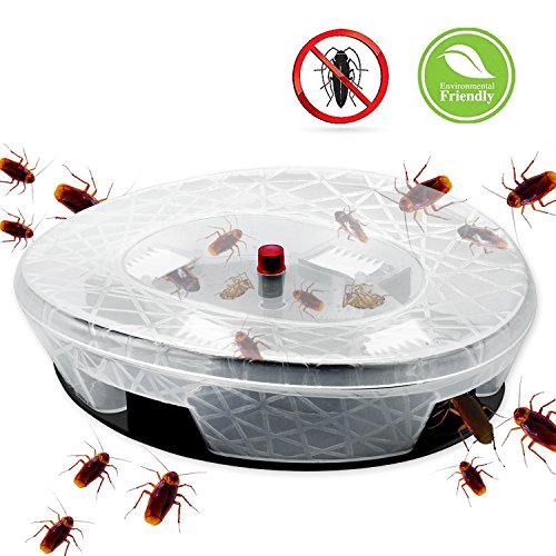 Smarlance Efficient Roach Trap, Cockroach Trap, Cockroach Killer, Roach Killer, Roach Holder, Safe Reusable, Non-Toxic and Eco-Friendly (1 PACK) Smarlance Efficient Roach Trap, Cockroach Trap, Cockroach Killer, Roach Killer, Roach Holder, Safe Reusable, Non-Toxic and Eco-Friendly (1 PACK)
