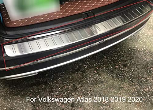 Yingchi / 1Pcs Chrome Rear Door Tailgate Trunk Lid Protection Car Rear Bumper Guard Trunk Edge Trim Cover For Atlas 2018 2019