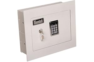 Gardall WS1317-T-EK 6" Concealed Wall Safe with Single Key and Electronic Lock, Tan