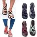 ThinIce Women Fashion Cross Criss Patchwork Weave Sandals Shoes Sandals