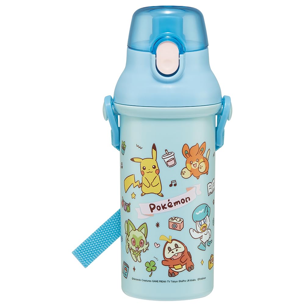 スケーター(Skater) 水筒 480ml 子供用 抗菌 プラスチック製 子供に優しい 軽量 ポケットモンスター Joyful 日本製 PSB5SANAG-A商品画像