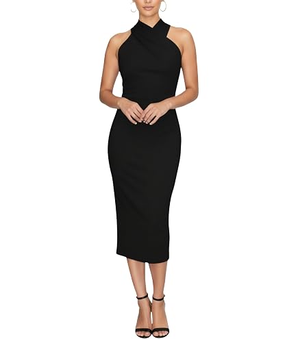 Rachel Roy Womens Cross Back Maxi Dress, Black, Small at Amazon Women's Clothing store