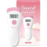 Snomd Non-Touch Forehead Thermometer, Digital 2-in-1 Infrared Thermometer for Adults, Kids, and Babies with Fever Alarm, Instant Reading, Medical-Grade Accuracy