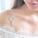 BESTOYARD Rhinestone Bra Straps Crystal Bra Straps Removable Bra Strap Replacement For Bra Tops Dress (Silver)