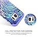 GUAGUA Galaxy S7 Case Samsung S7 Case Mandala Flower Three Layer Hybrid Hard PC Bumper Soft Silicone Rubber Glossy Cover Shockproof Protective Durable Phone Cases for Samsung Galaxy S7 (G930), Purple