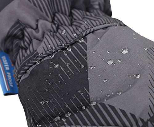 Waterproof Windproof Girls Youth Winter Ski Snow Snowboard Riding Ski Gloves S
