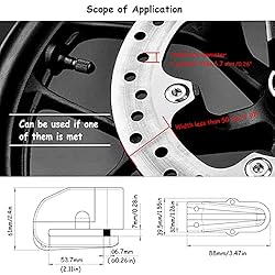 Disc Lock Alarm Motorcycle Alarm Padlock with 110db