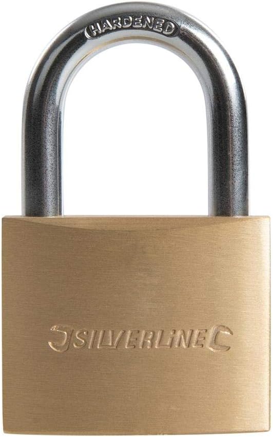 Silverline MSS04 Brass Padlock 50 mm, White - Image 3