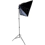 バンクライト 写真撮影用照明セット 4灯ソケット+三脚スタンド+傘 ソフトボックス