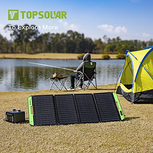 Topsolar 100W Foldable Portable Solar Panel Charger Kits for Portable