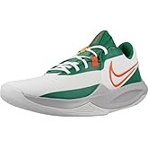 Nike Precision 6 Basketball Shoes (DD9535-103, White/Malachite/Sundial/Safety Orange) Size 12