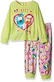 Komar Kids Girls' Big Girls' Best Friends 2pc Sleepwear Set, Pink/Multi, 2T