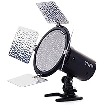 YONGNUO YN216 YN-216 LED Video Camera Light with Adjustable 3200K-5500K Color Temperature and 4 Color Plates for Canon Nikon DSLR Cameras