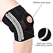KingMoore Knee Brace Support- Adjustable Size, Black Color
