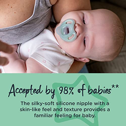 Tommee Tippee UltraLight Silicone Pacifier, Symmetrical OnePiece