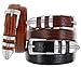 Brandon Italian Calfskin Leather Designer Dress Golf Belt for Men 30mm Wide