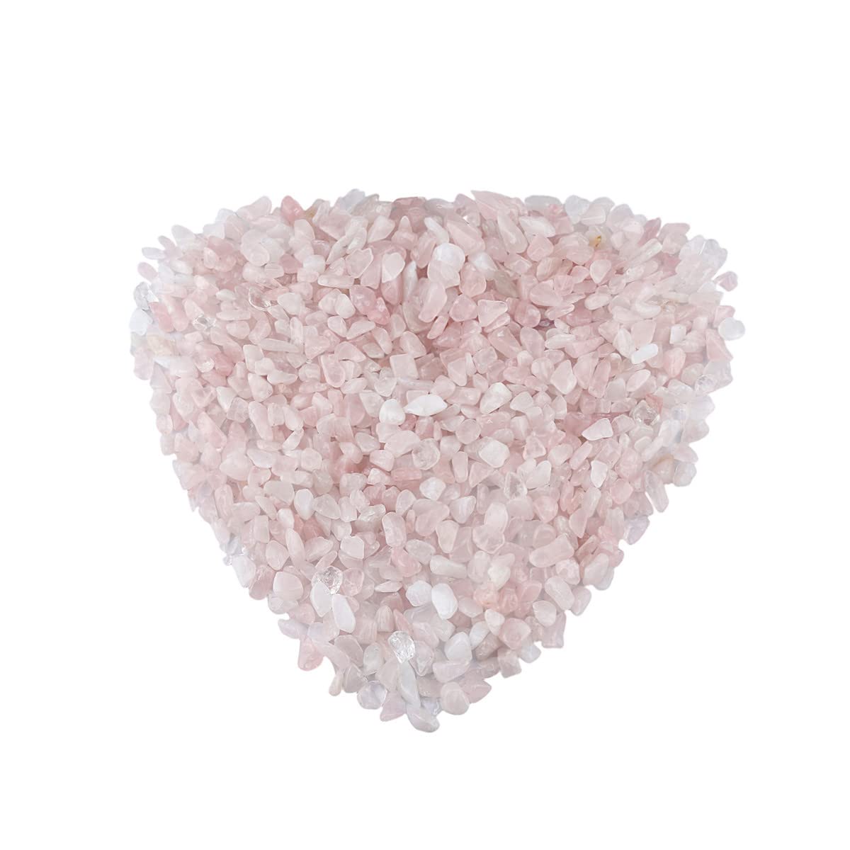 Nupuyai 0.5lb Rose Quartz Crystal Chip Stones, Irregular Shape Tumbled Crushed Healing Stones Quartz Rocks for Home Decor