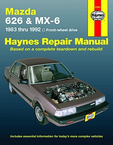 Mazda 626 & Mx-6 Automotive Repair Manual: Front-Wheel Drive 1983- 1992 (Haynes Automotive Repair Manual Series)