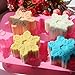 Holicolor Silicone Soap Mold - 2 Snowflake Cake Soap Handmade Christmas Biscuit, Chocolate, Ice Cube Mold for DIY Homemade Craft Cake