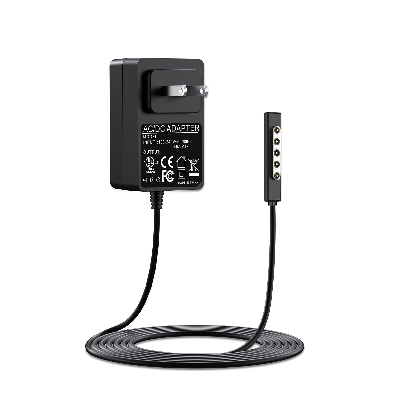 Photo 1 of Replacement for Surface RT Charger Compatible with Surface Pro1 Pro2 Charger 12V 2A 24W, Replacement for Microsoft Surface 1512 1516 1536 Charger Cord ?UL Listed?