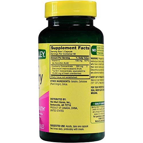 Spring Valley Cranberry Extract Capsules - Image 2
