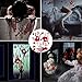 Fantech 86PCS Halloween Party Indoor Decorations, Halloween Window Stickers Clings Decals Horror Bloody Handprints＆Footprints Stickers Halloween Decor Vampire Zombie & Horror Bathroom Party Decorat